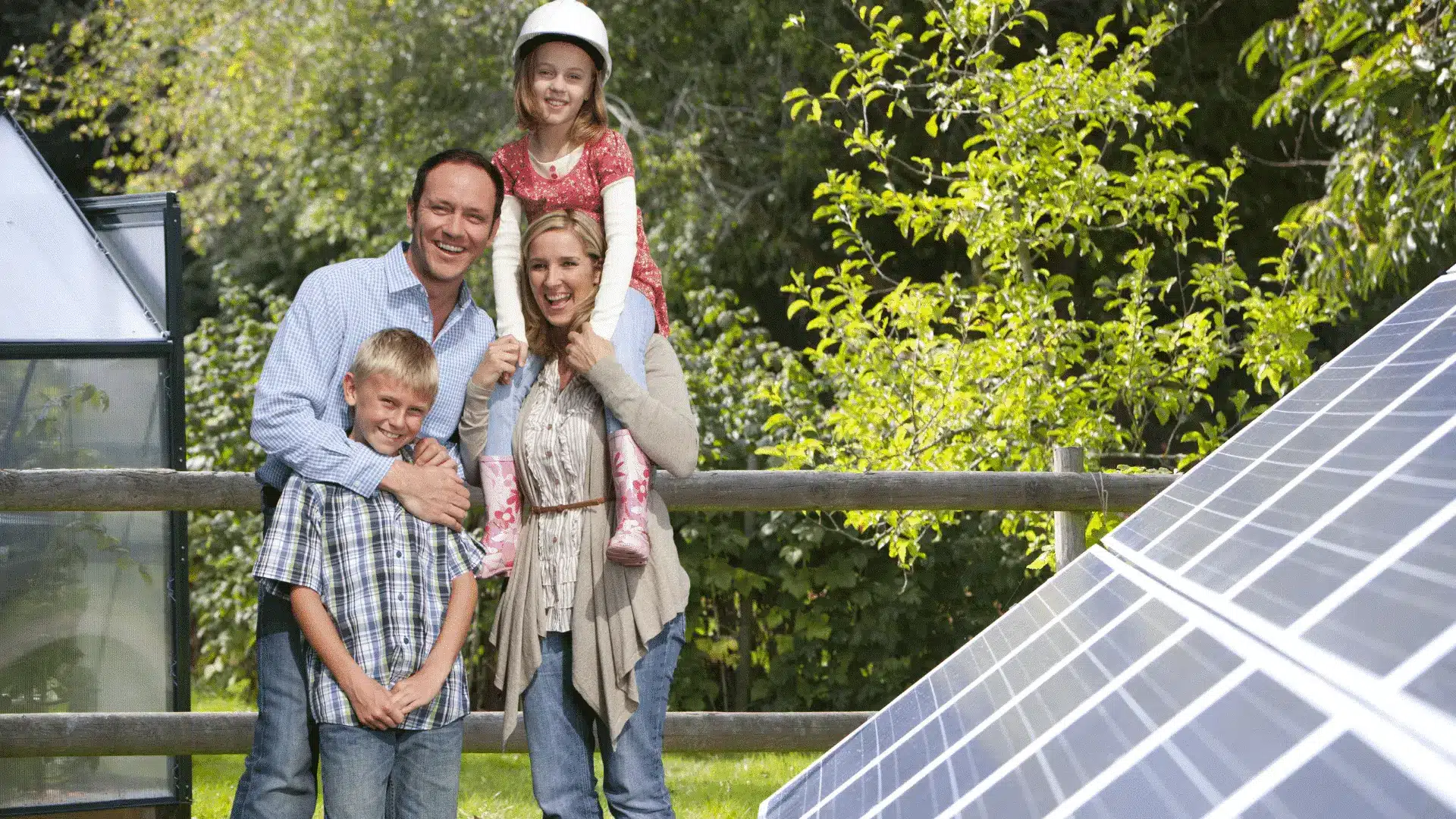 Family Happy With Solar Install