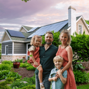 Happy Family With Solar