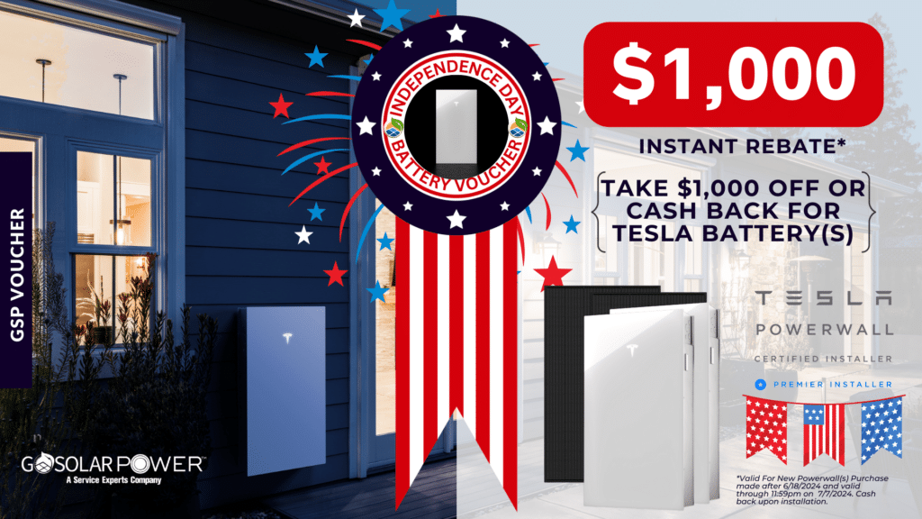 1000 4th of July Powerwall Special