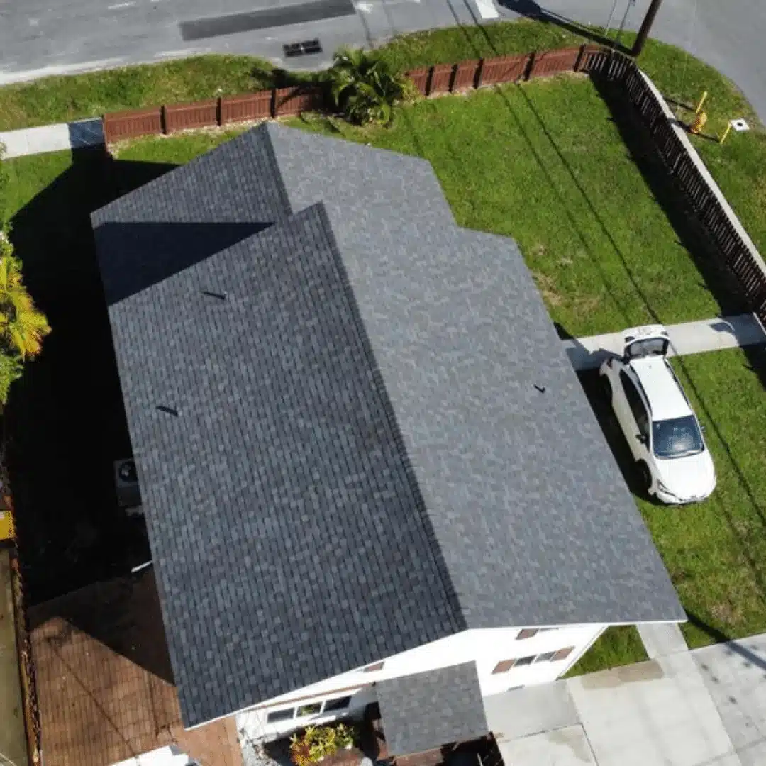 new shingle roof before solar by go solar roofing